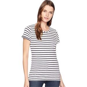 Joules Womens Nessa Navy White Stripe Short Sleeve T-Shirt Sz 4 | Casual Neutral